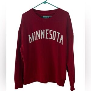 1897 Brand Cozy Red Minnesota Crew Neck Sweatshirt Size XL